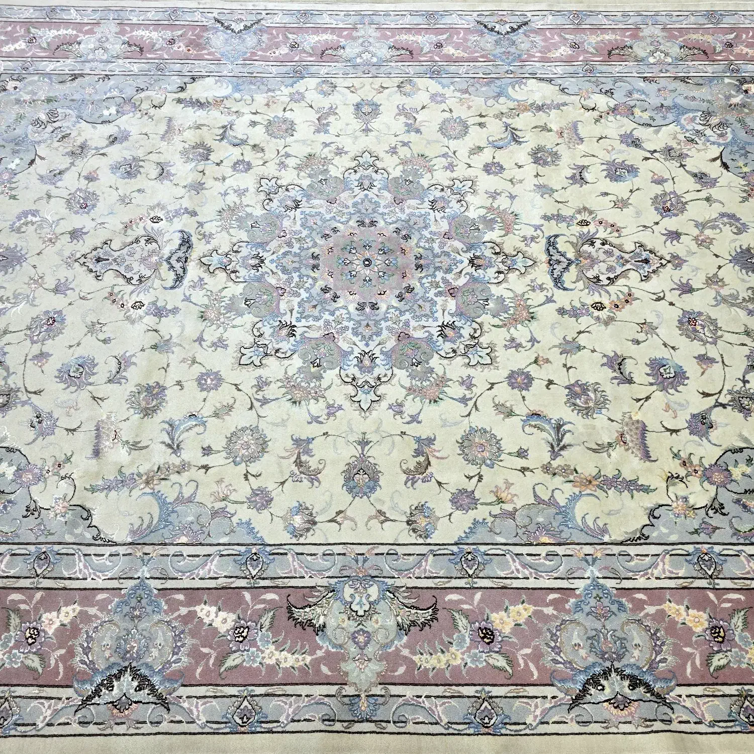 فرش دستبافت  جفت۹متری  کرک و ابریشم|فرش|تهران, ونک|دیوار