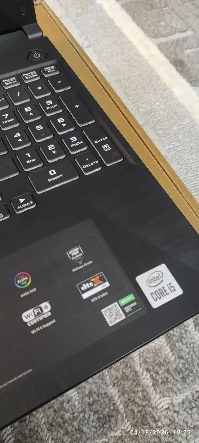 Asus TUF FX506H|رایانه همراه|شیراز, فرگاز|دیوار