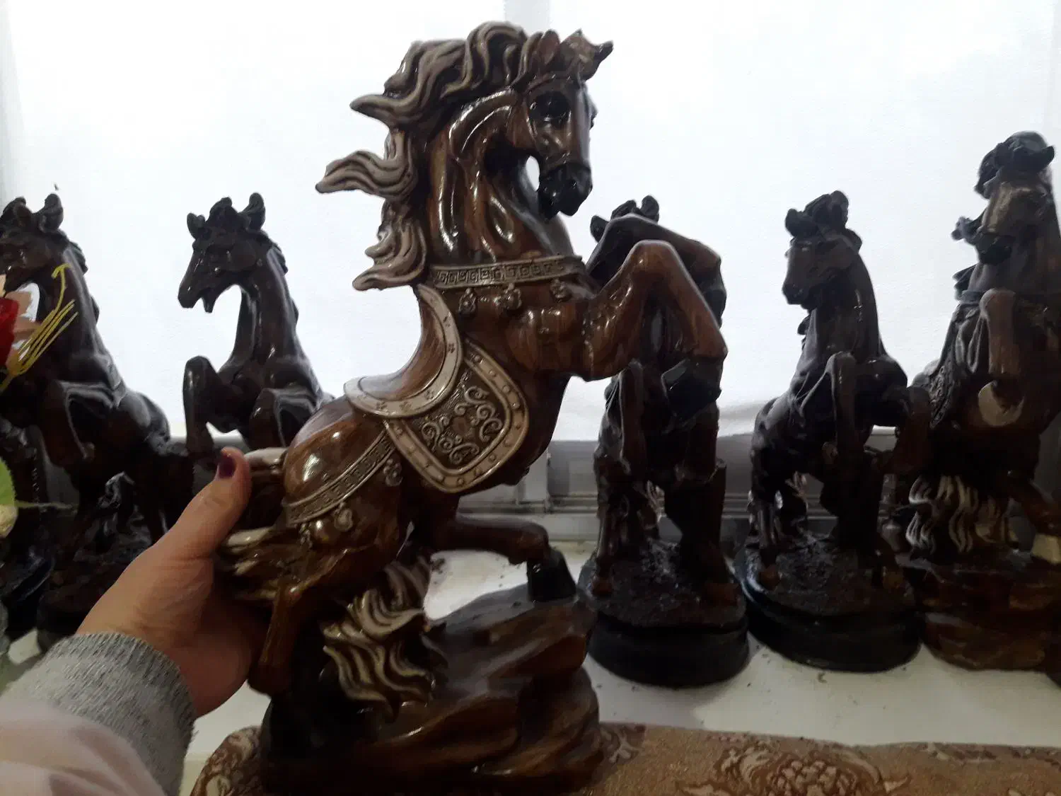 ۷ عدد اسب جنس پولیستر قابل شستشو|مجسمه، تندیس، ماکت|رشت, حمیدیان|دیوار