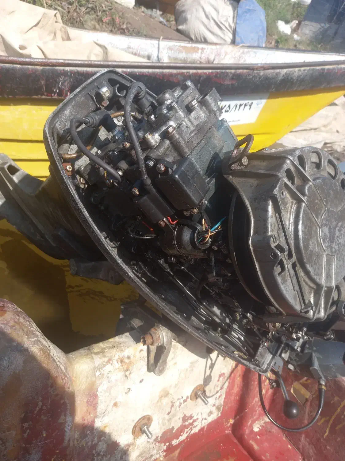 موتور ۴۸با قایق به شرط کار|قایق و سایر وسایل نقلیه|بندر انزلی, لیچارگی حسن رود|دیوار