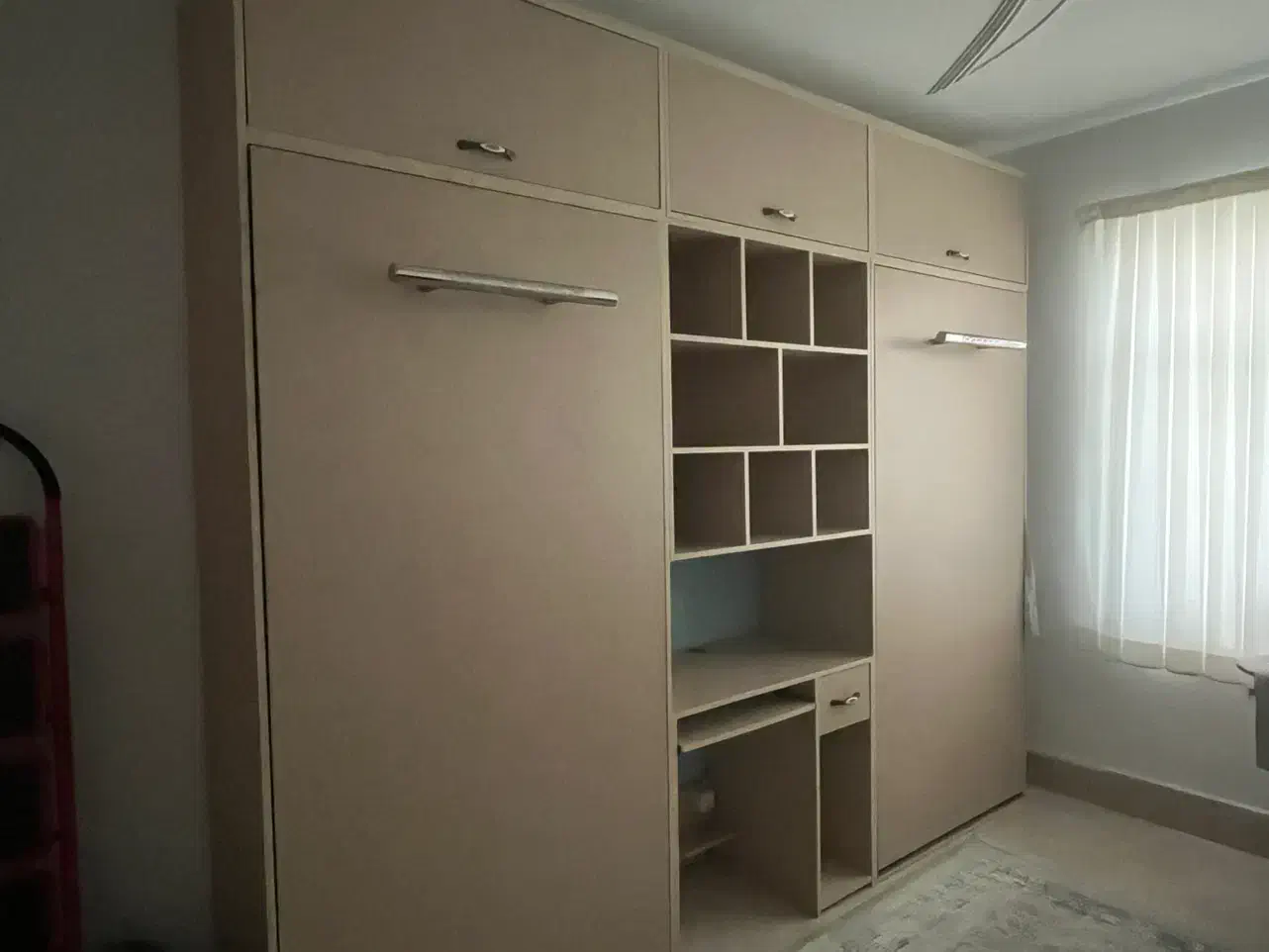 تخت خواب تاشو، میز کامپیوتر و قفسه کتاب|تخت و سرویس خواب|کوهسار (البرز), |دیوار