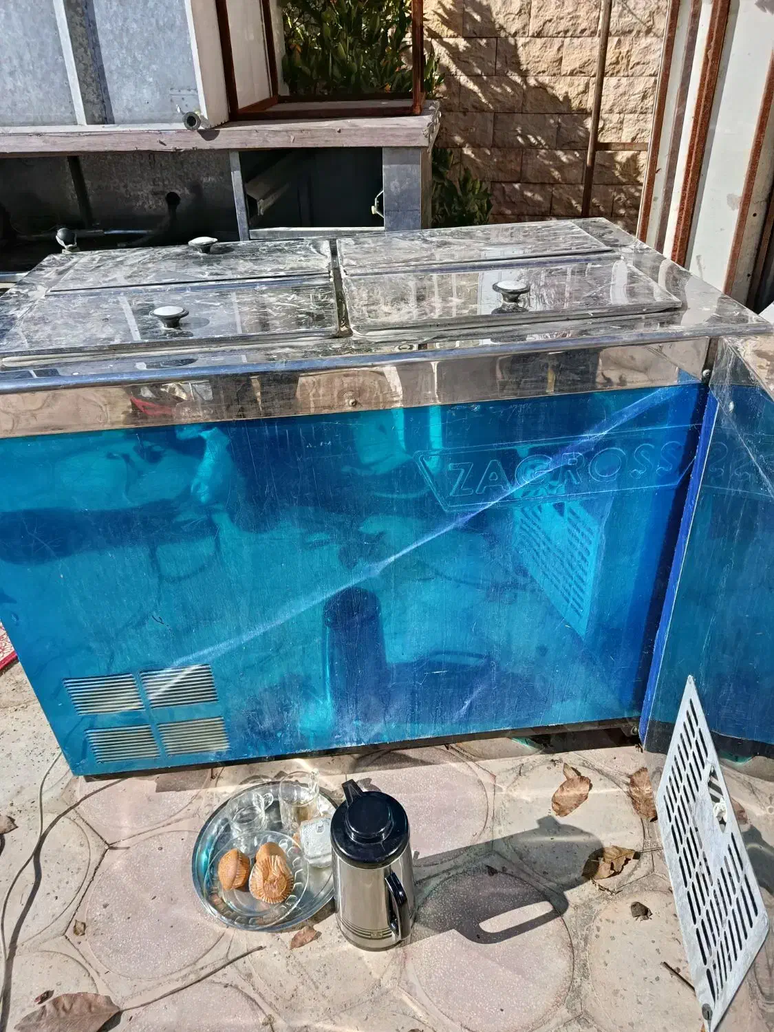 فریزر صندوقی استیل 4در خوابیده|یخچال و فریزر|شیراز, شهرک بزین|دیوار