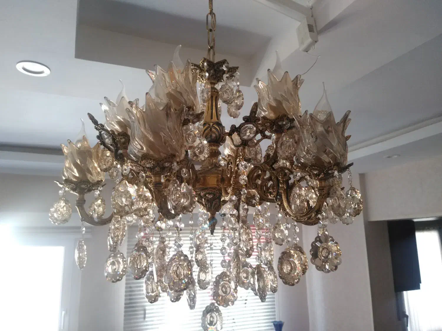 دو عدد لوستر پذیرایی و آشپزخانه|لوستر و چراغ آویز|اراک, |دیوار