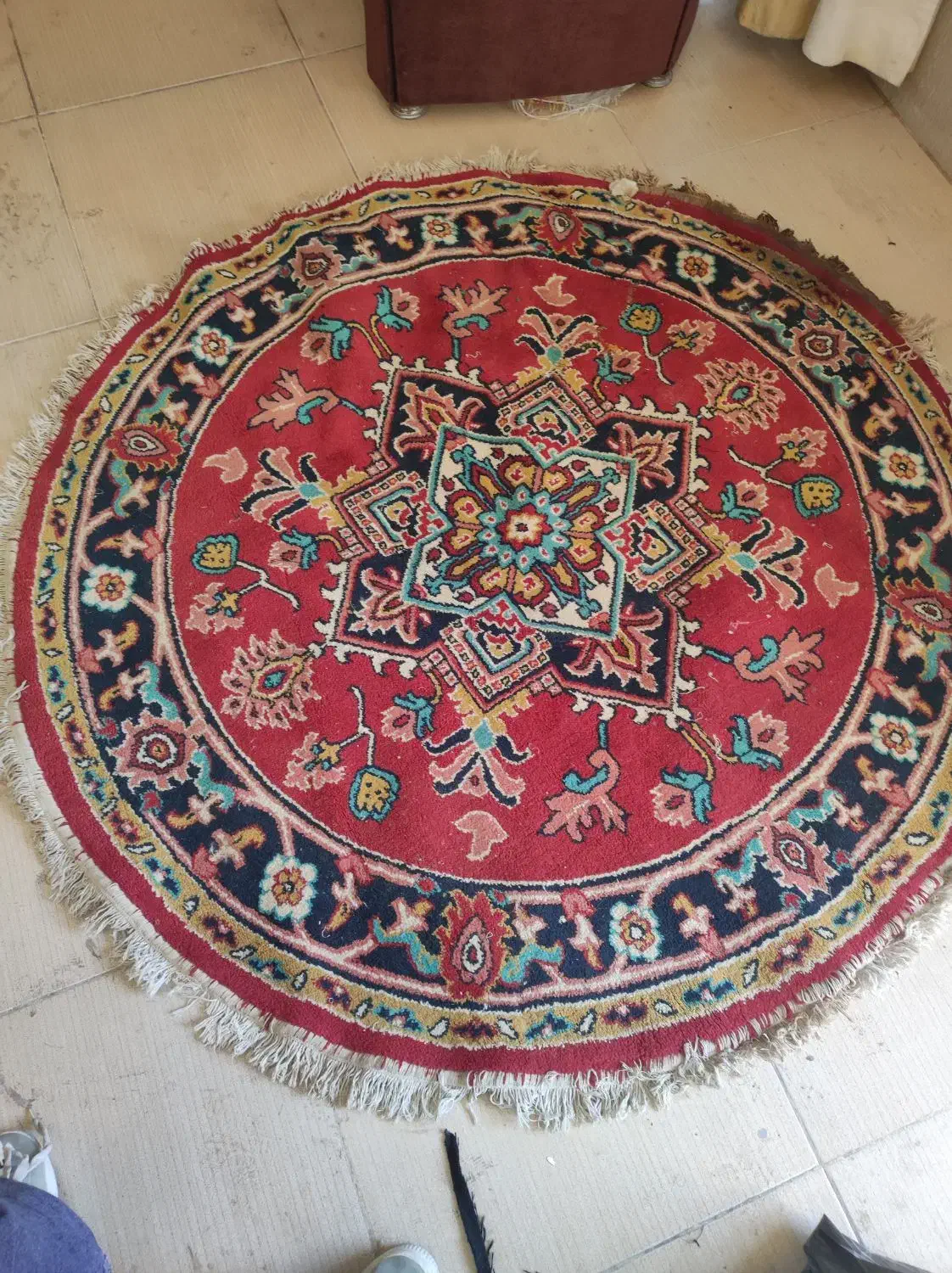 فرش 1/5متری گرد|فرش|تبریز, |دیوار