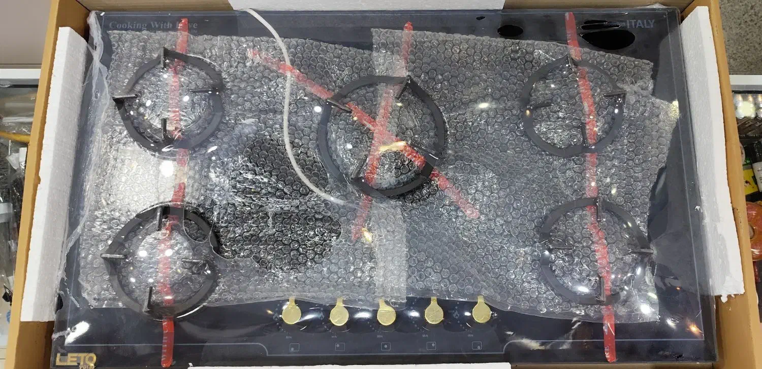 اجاق گاز شیشه ای 5شعله لتو مدل Leto Max PG14D|اجاق گاز و لوازم برقی پختوپز|فولادشهر, B4|دیوار