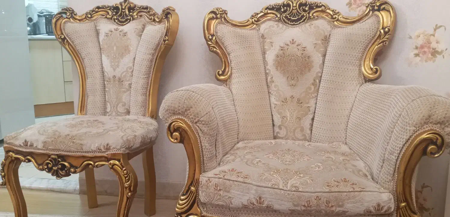 مبل سلطنتی ۹ نفره|مبلمان خانگی و میز عسلی|اراک, |دیوار