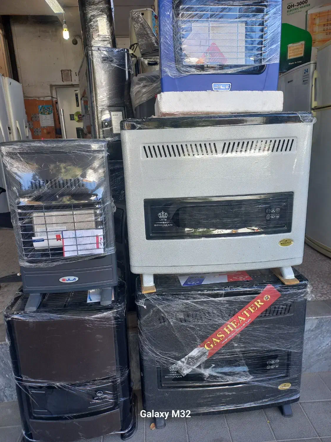 انواع بخاری گازی وبرقی نو کارکرده|بخاری، هیتر، شومینه|قم, نیروگاه|دیوار
