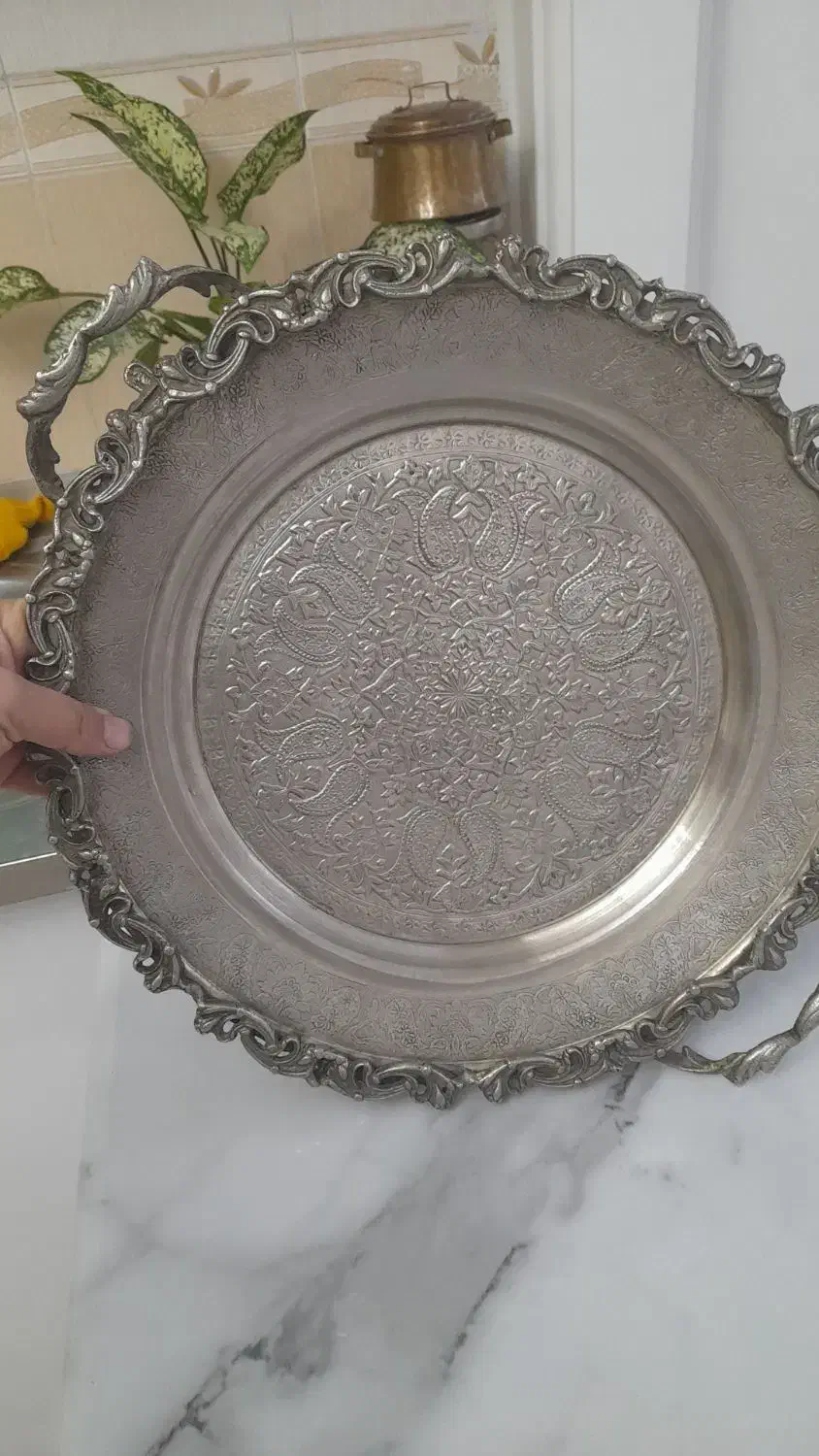 سینی مسی|کلکسیون اشیاء عتیقه|تهران, مسعودیه|دیوار