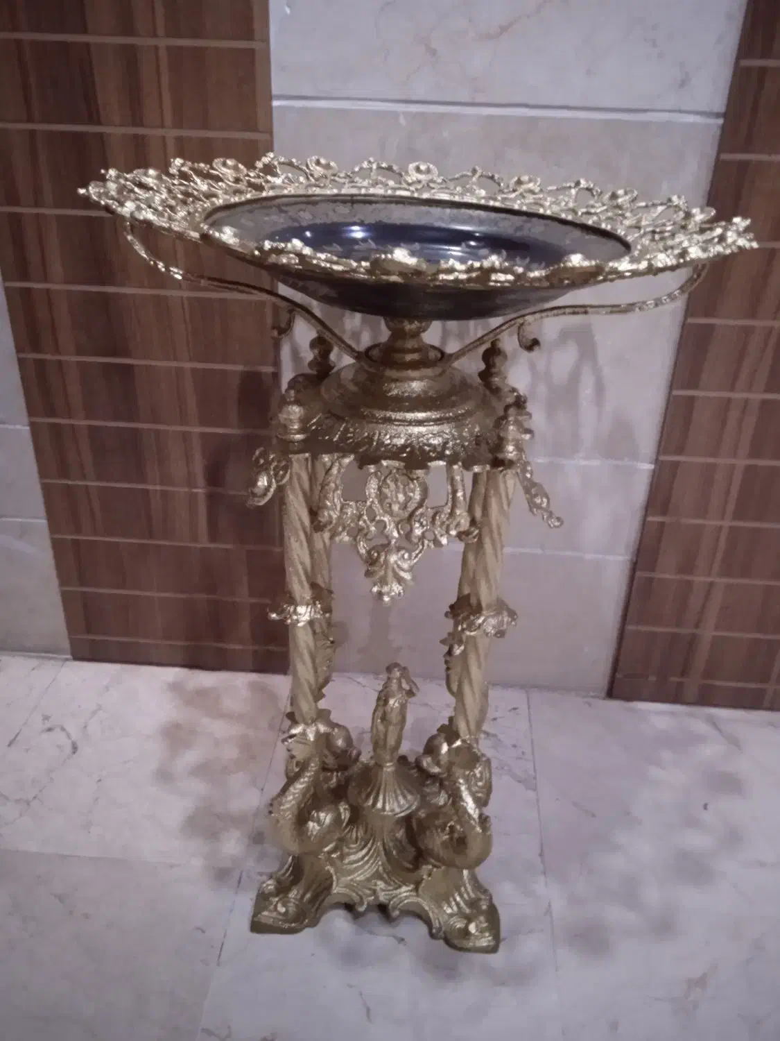 کنارسالنی میوه خوری برنجی برنزی قدیمی سنگین|صنایع دستی و سایر لوازم تزئینی|تهران, دریاچه شهدای خلیج فارس|دیوار