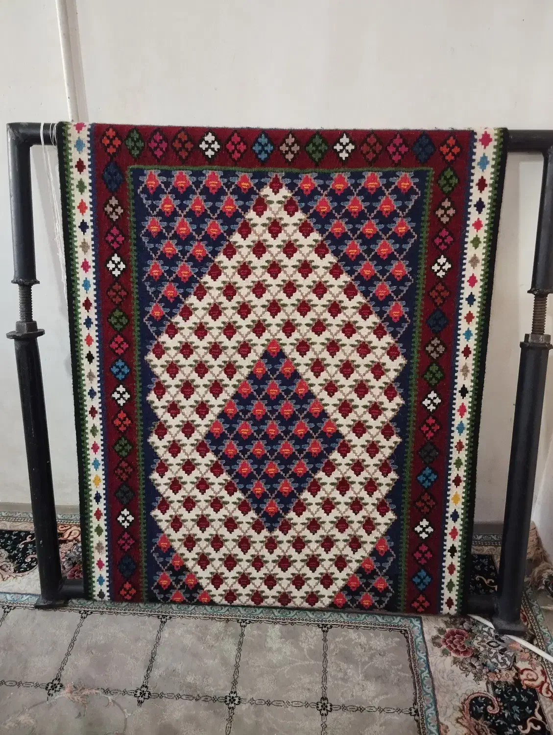 گلیم دست بافت|گلیم، جاجیم، گبه|میانه, |دیوار