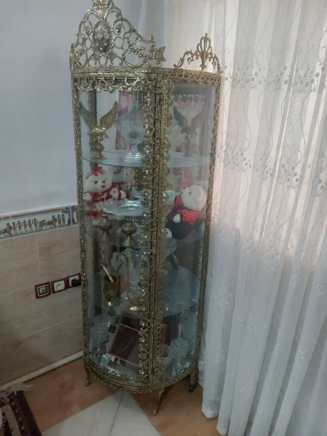 بوفه برنجی سالم وشیک|بوفه، ویترین، کنسول|پاکدشت, حصار امیر|دیوار