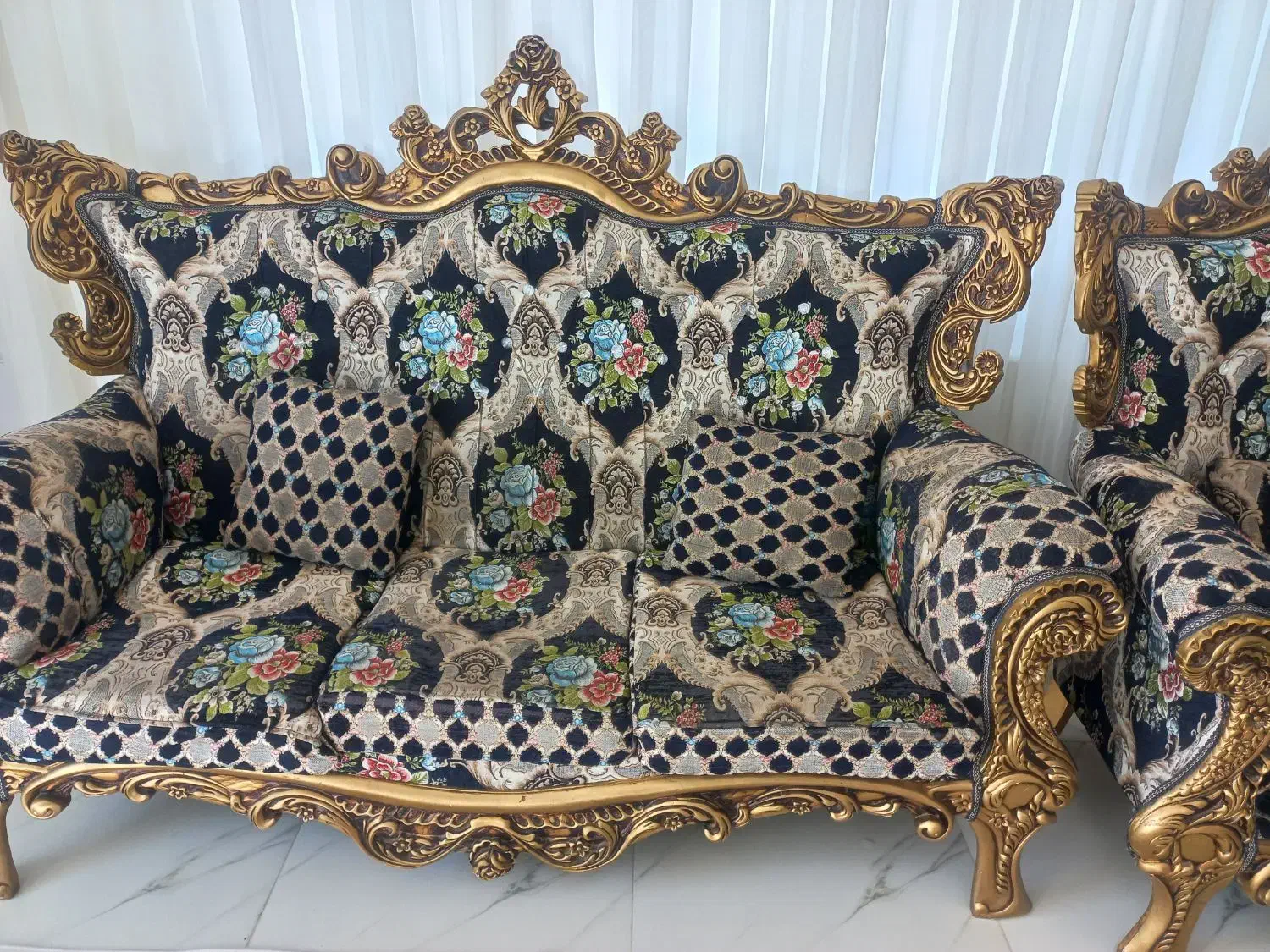 مبل سلطنتی|مبلمان خانگی و میز عسلی|سقز, |دیوار