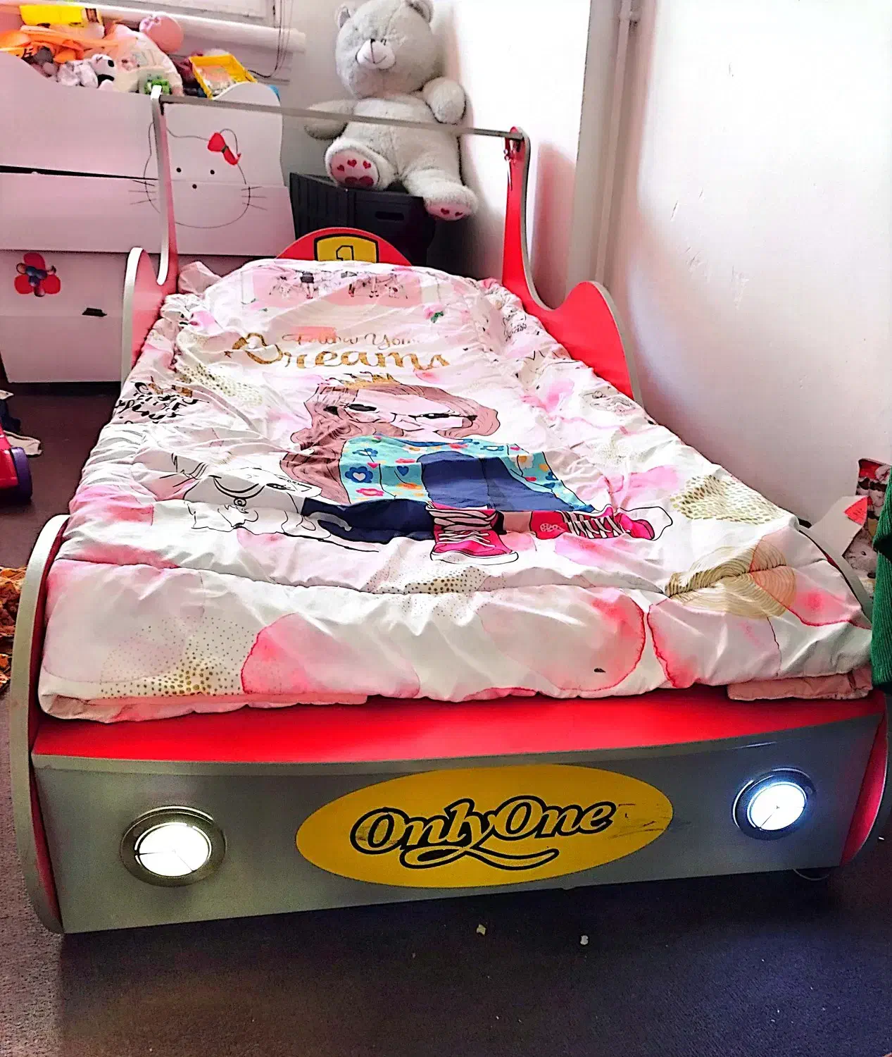 تخت یکنفره مدل ماشین بدون تشک|تخت و سرویس خواب|رشت, رشتیان|دیوار