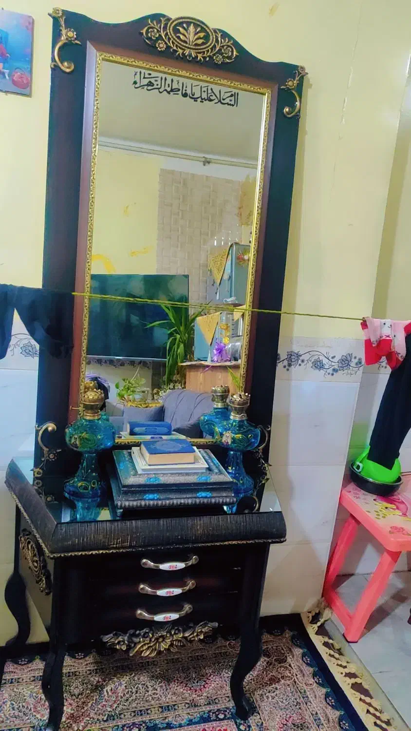 ایینه شمعدان|آینه|کرمان, |دیوار