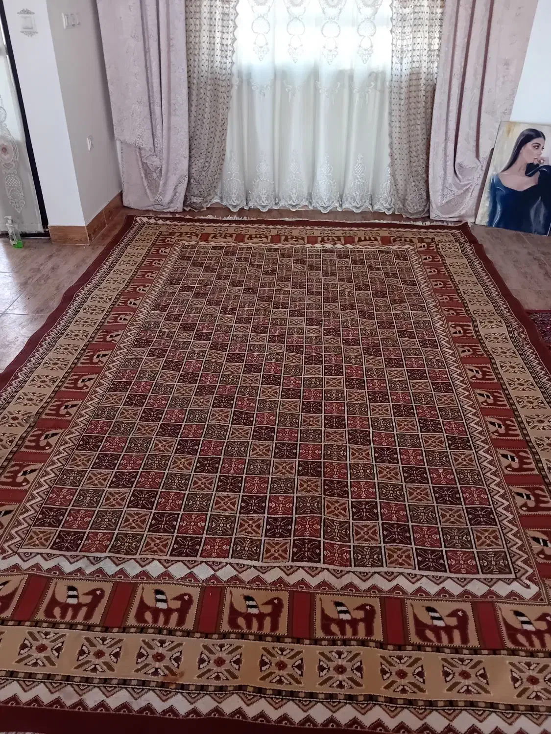 گلیم فرش9متری|گلیم، جاجیم، گبه|دوگنبدان, |دیوار