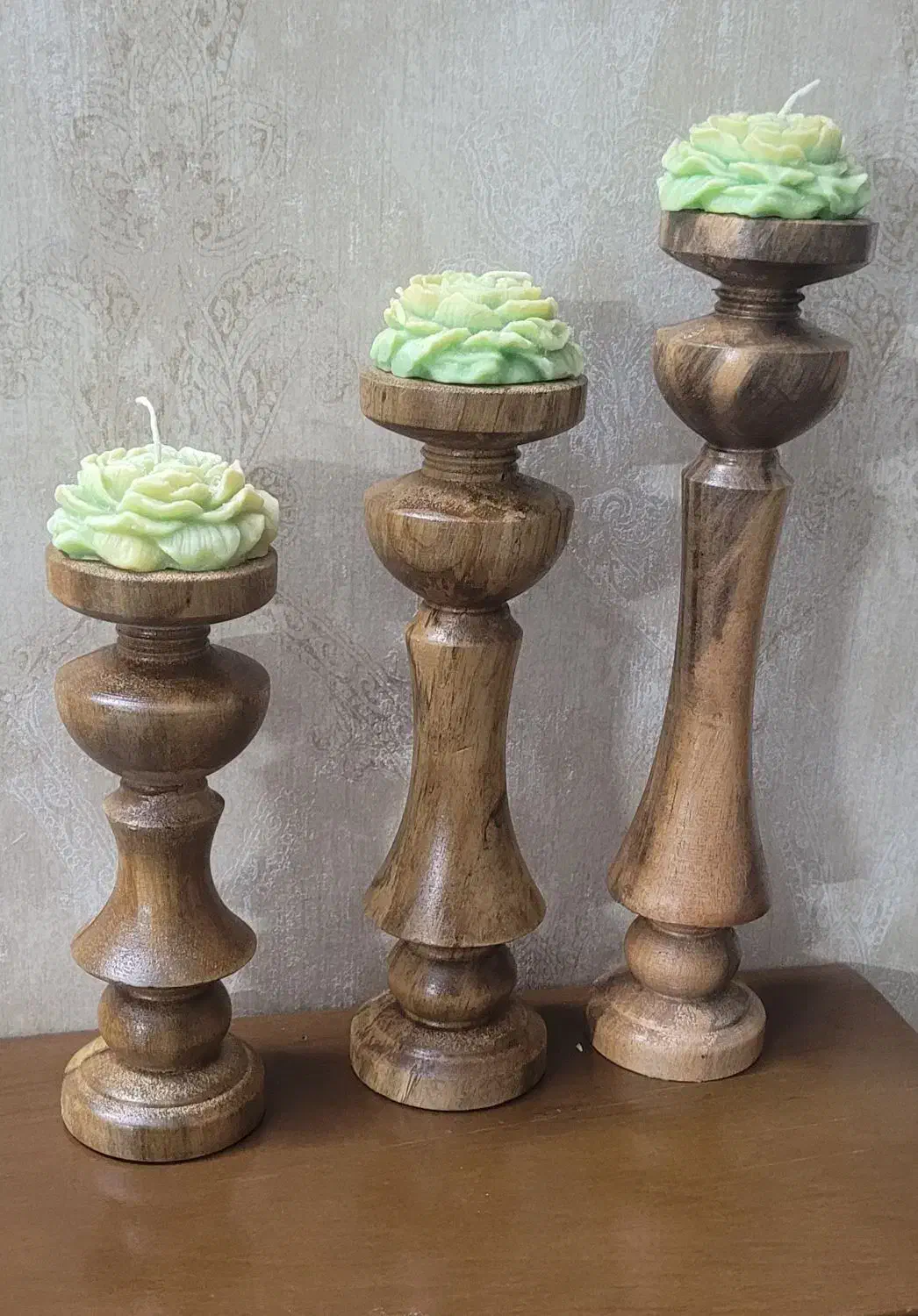 شمعدان چوبی|صنایع دستی و سایر لوازم تزئینی|اصفهان, پرتمان|دیوار