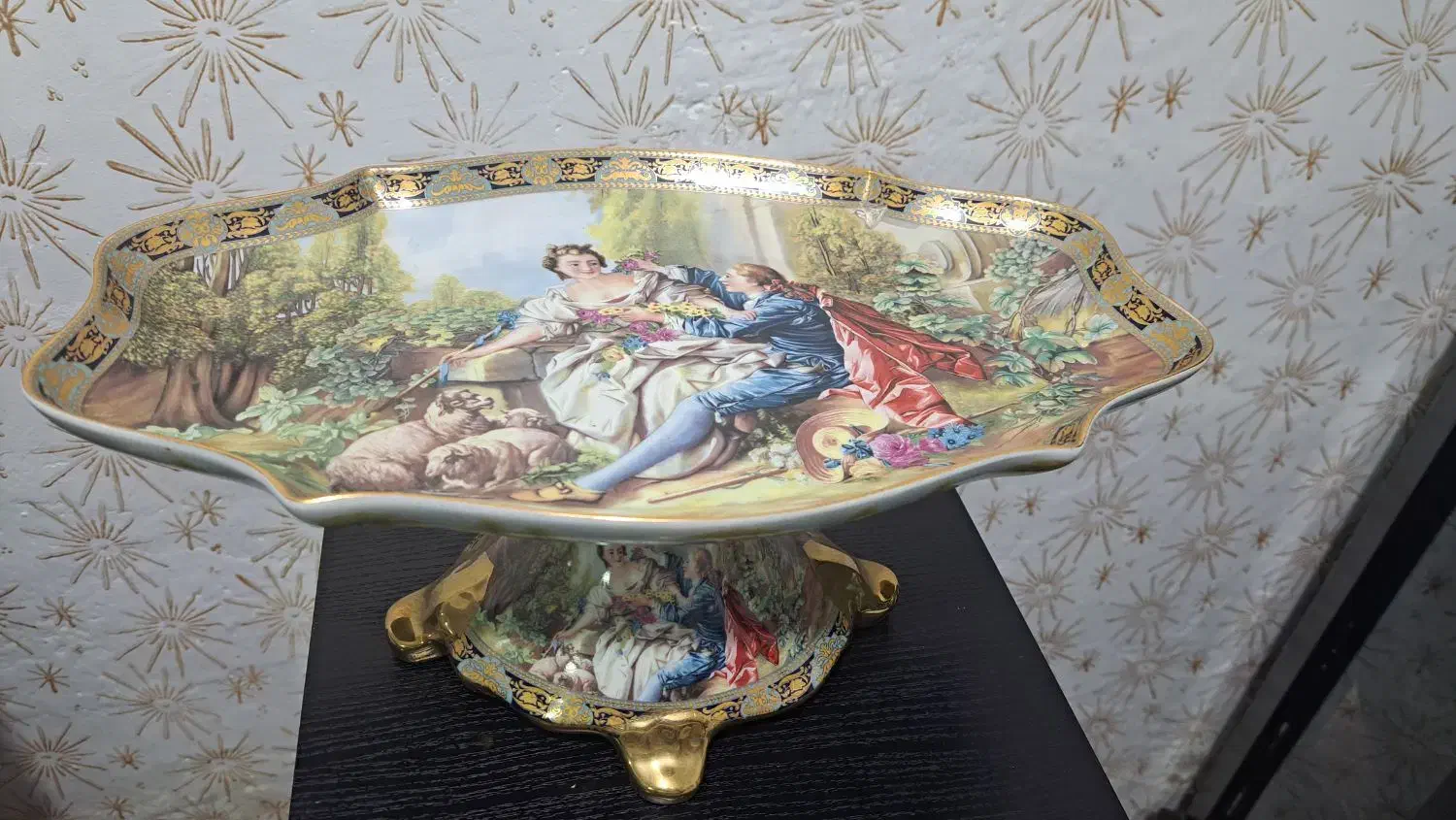 ۴ عددکوری تزئنی طرح لیلی و مجنون بامارک آنیل|ظروف سرو و پذیرایی|فریدون‌کنار, |دیوار