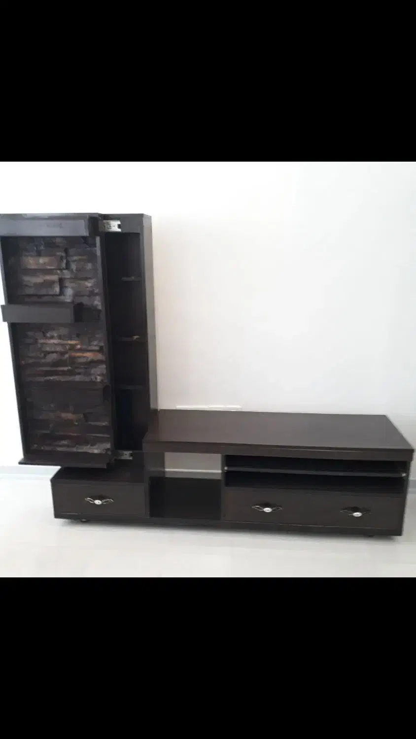 میزتلوزیون ویترین دار|میز تلویزیون|رشت, باهنر|دیوار