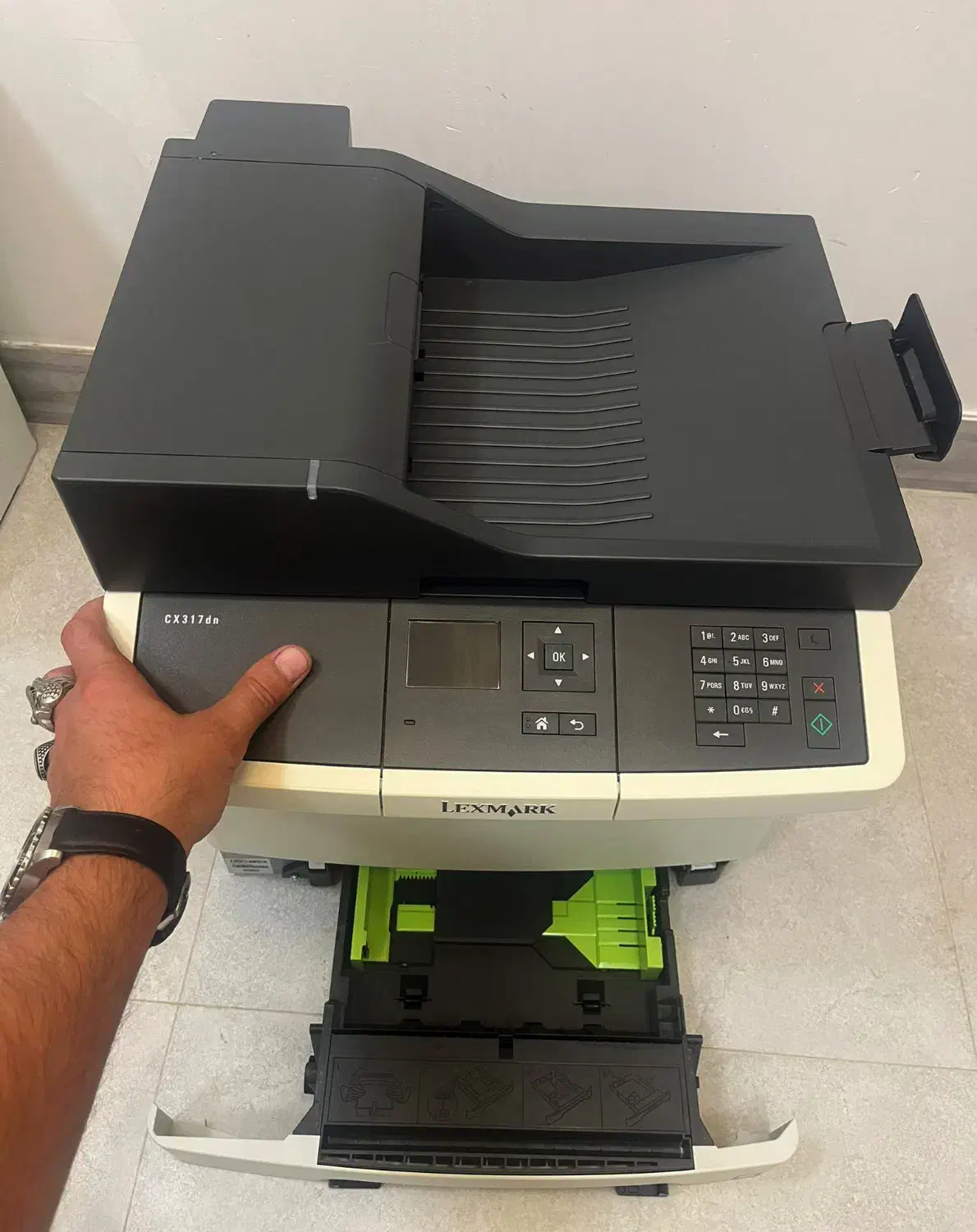 پرینتر لیزری رنگی لکسمارک|پرینتر، اسکنر، کپی، فکس|تنکابن, |دیوار