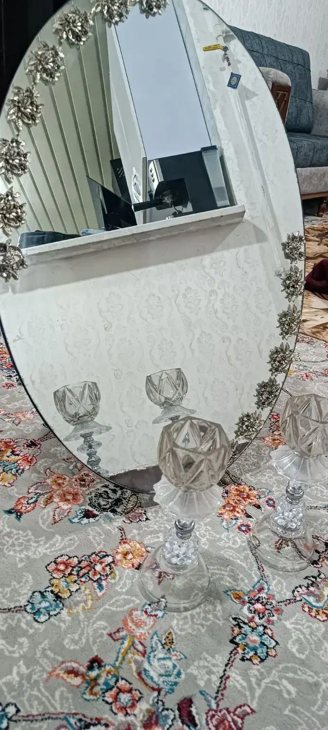 اینه و شمعدان برنز|آینه|اهواز, امانیه|دیوار