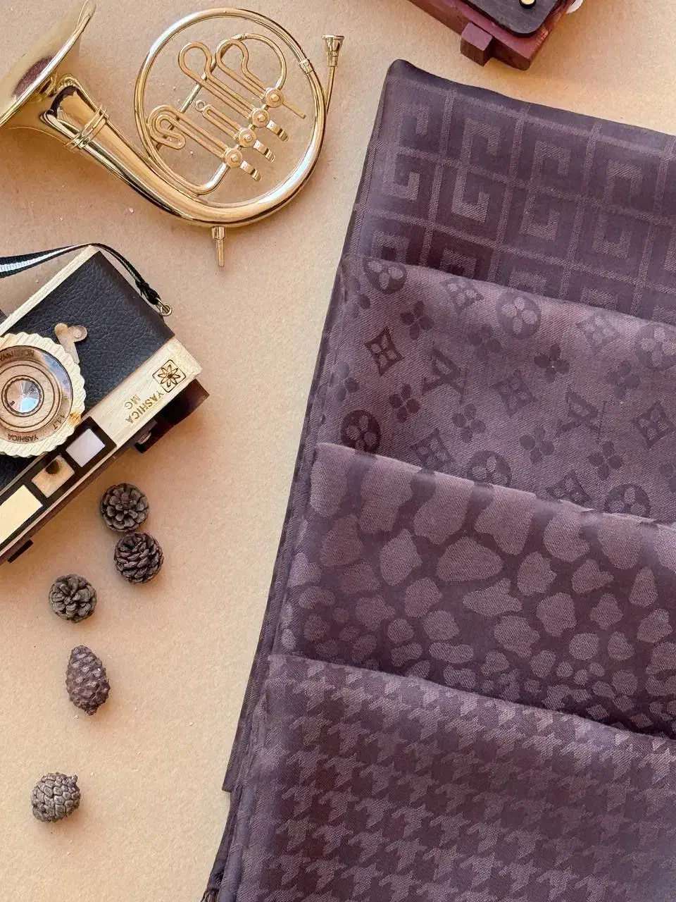 شال ژاکارد موکایی|لباس|مبارکه, |دیوار