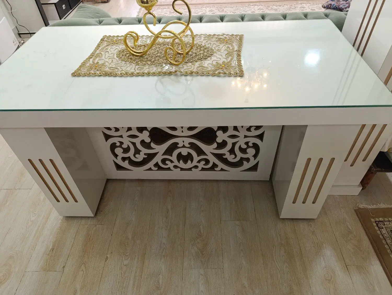 میز  همراه با شیشه 6میل|میز و صندلی غذاخوری|فردوس (خراسان), |دیوار