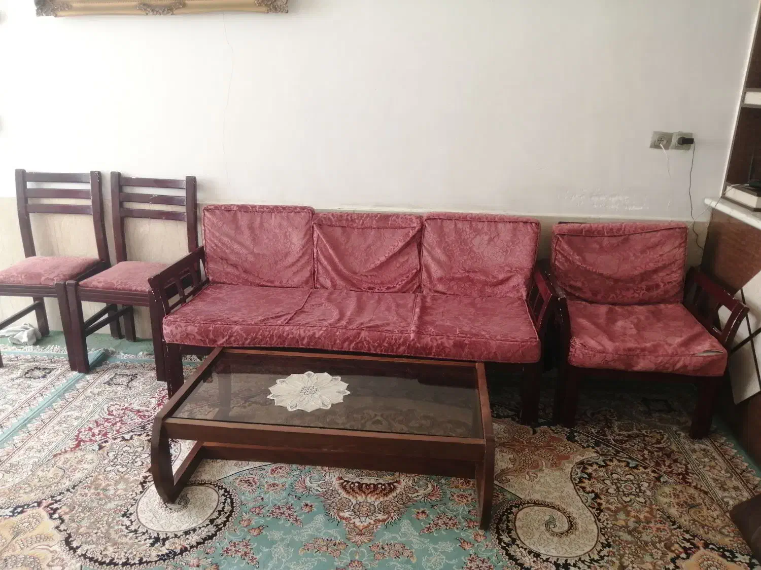 میز تلویزیون مبل پرده کتان چمدان|پرده، رانر، رومیزی|سبزوار, قدس|دیوار