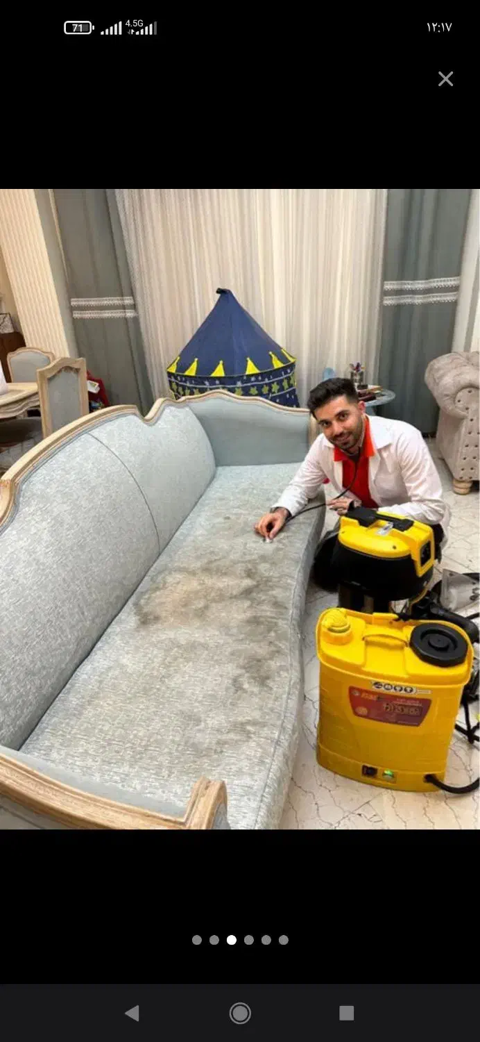 مبل شویی درمنزل مبلشویی تضمینی شستشو کف سالن سلیمی|خدمات نظافت|رشت, منظریه|دیوار