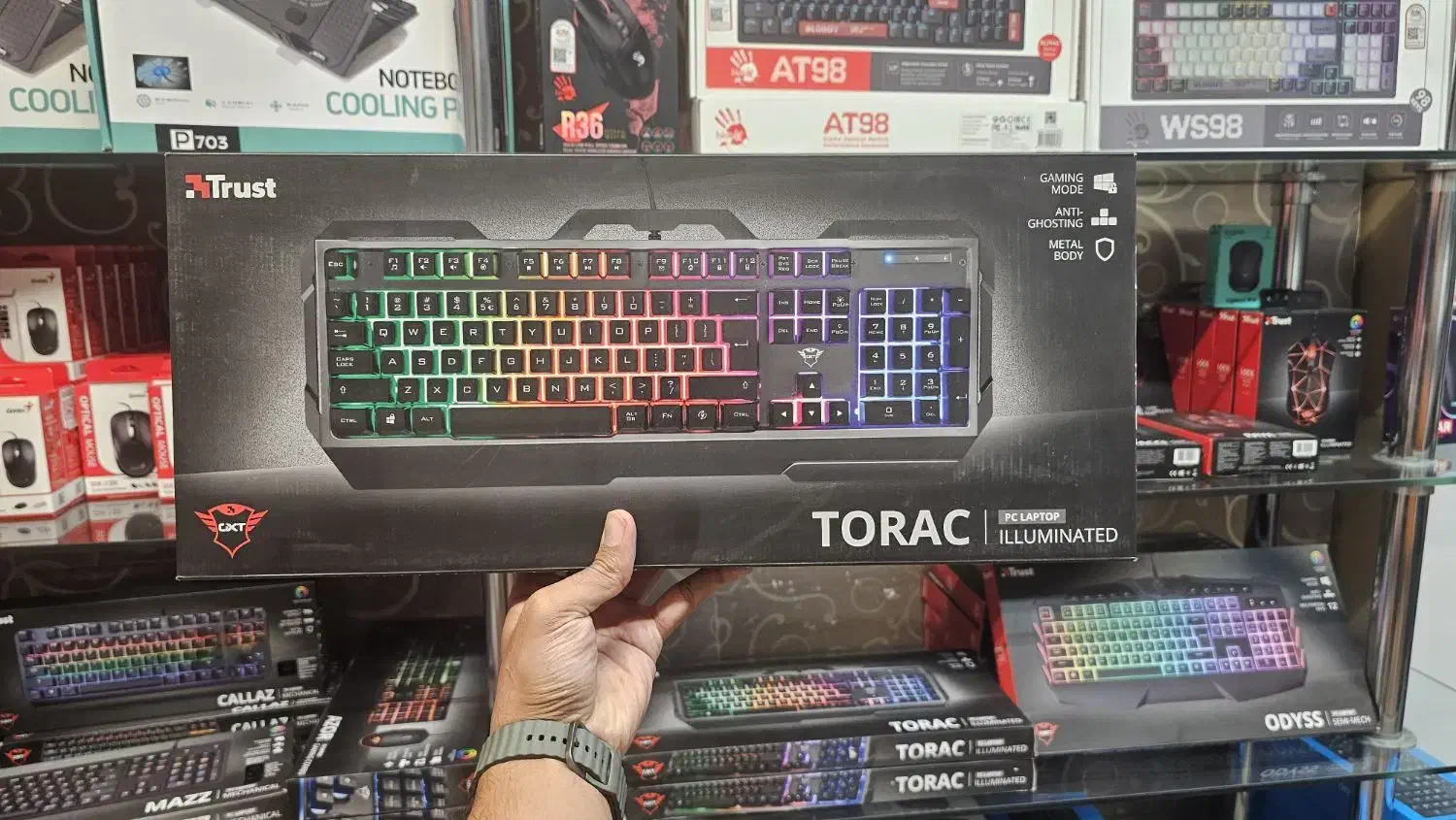 کیبورد گیمینگ مکانیکال و نیمه مکانیکال تراست Trust|قطعات و لوازم جانبی رایانه|مشهد, ارشاد|دیوار