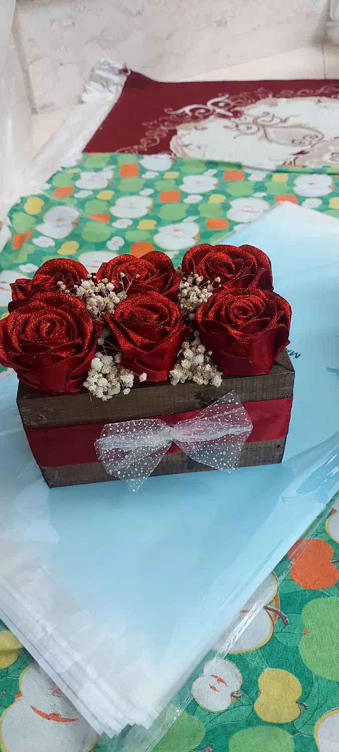 دسته گل روبانی|گل مصنوعی|تنکابن, |دیوار