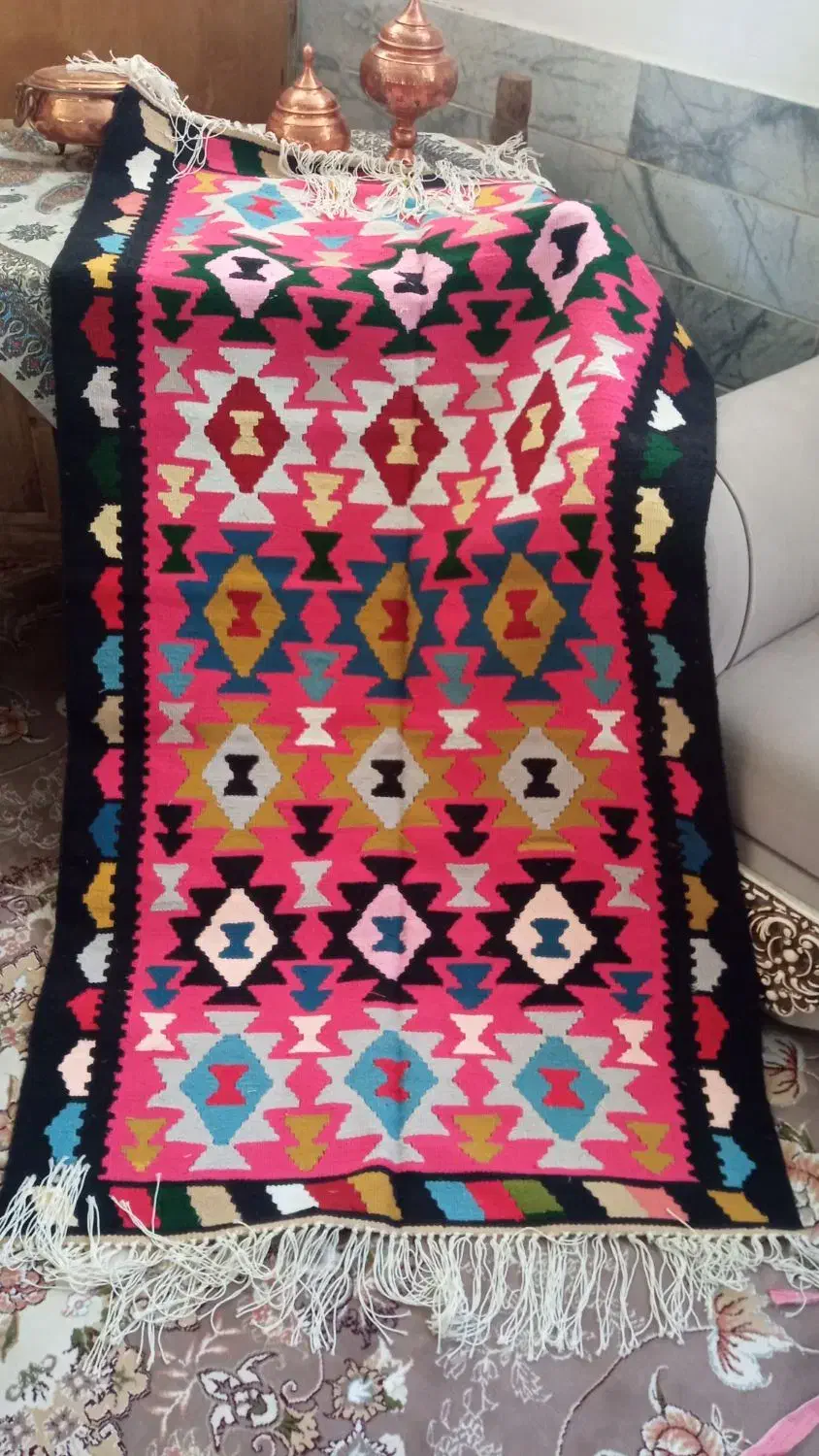 گلیم دستبافت|گلیم، جاجیم، گبه|بیرجند, |دیوار