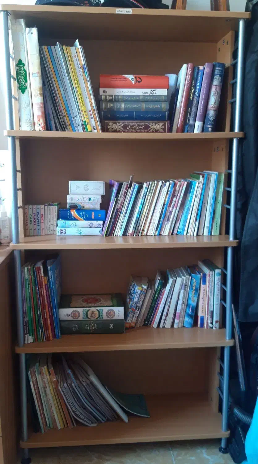 کتابخانه|کتابخانه، شلف، قفسه‌های دیواری|مشهد, گلبرگ شمالی|دیوار