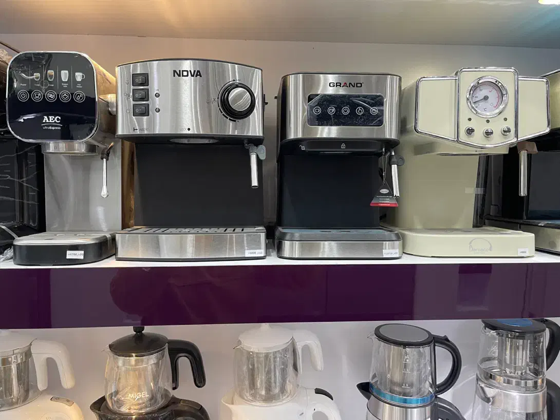 انواع اسپرسوساز شرکتی با اقسا|سماور، چای‌ساز، قهوه‌ساز|کاشان, درب زنجیر|دیوار