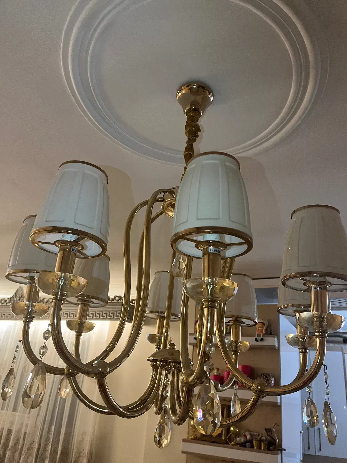 دوتا لوستر پذیرایی ۸شاخه فوق العاده شیک|لوستر و چراغ آویز|تهران, مجیدآباد|دیوار