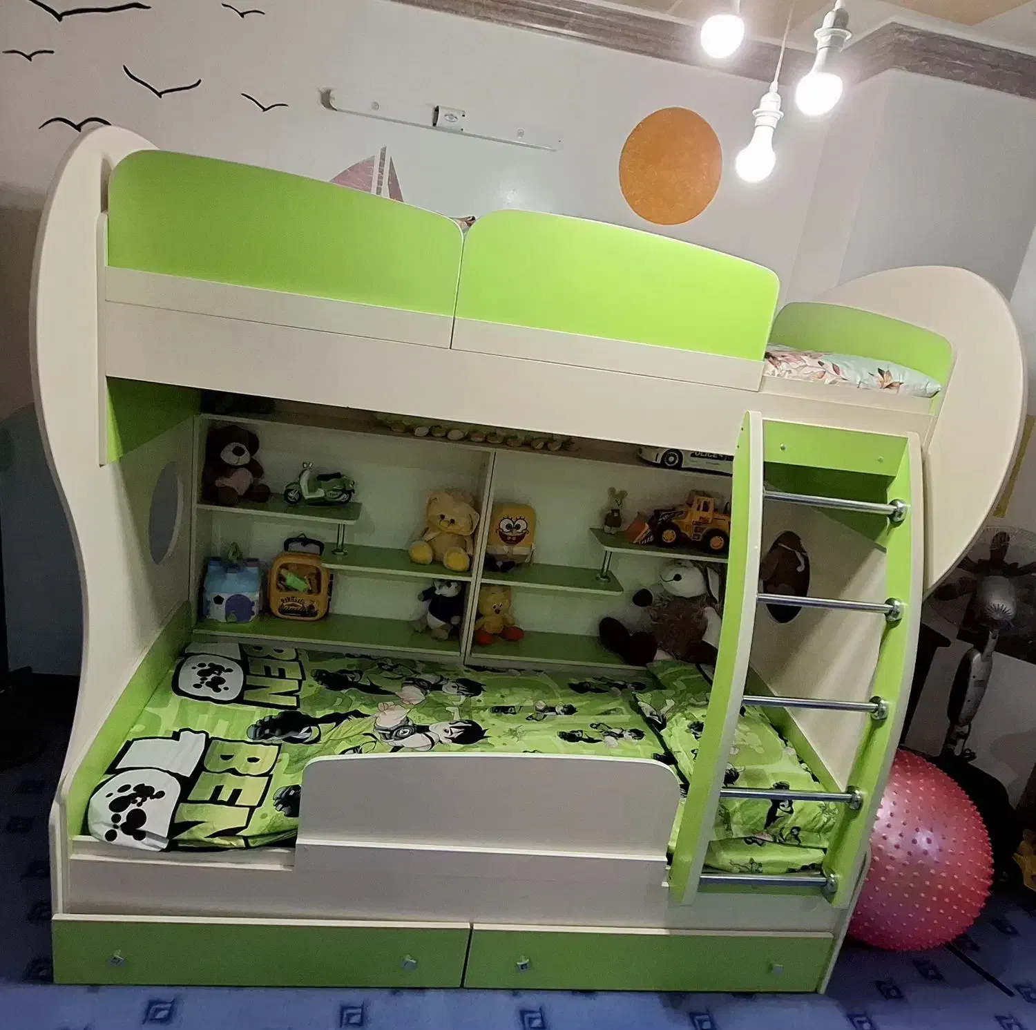 تخت خواب دو طبقه|تخت و سرویس خواب|اصفهان, کساره|دیوار