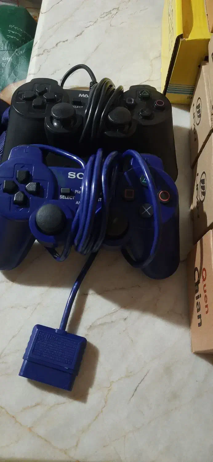 لوازم پلی استیشن ۲ کابل برق و تصویر اداپتور دسته|کنسول، بازی ویدئویی و آنلاین|کرج, کرج نو|دیوار