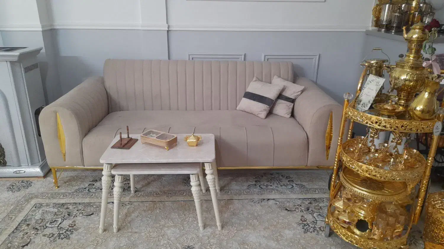 مبل شیک ۸نفره|مبلمان خانگی و میز عسلی|مشهد, حضرت حجت|دیوار