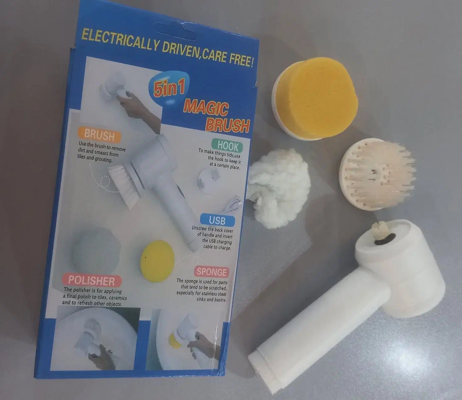 برس شارژی جهت تمیزکاری سینک ظرفشویی یاآشپزخانه|لوازم نظافت|اهواز, کوروش|دیوار