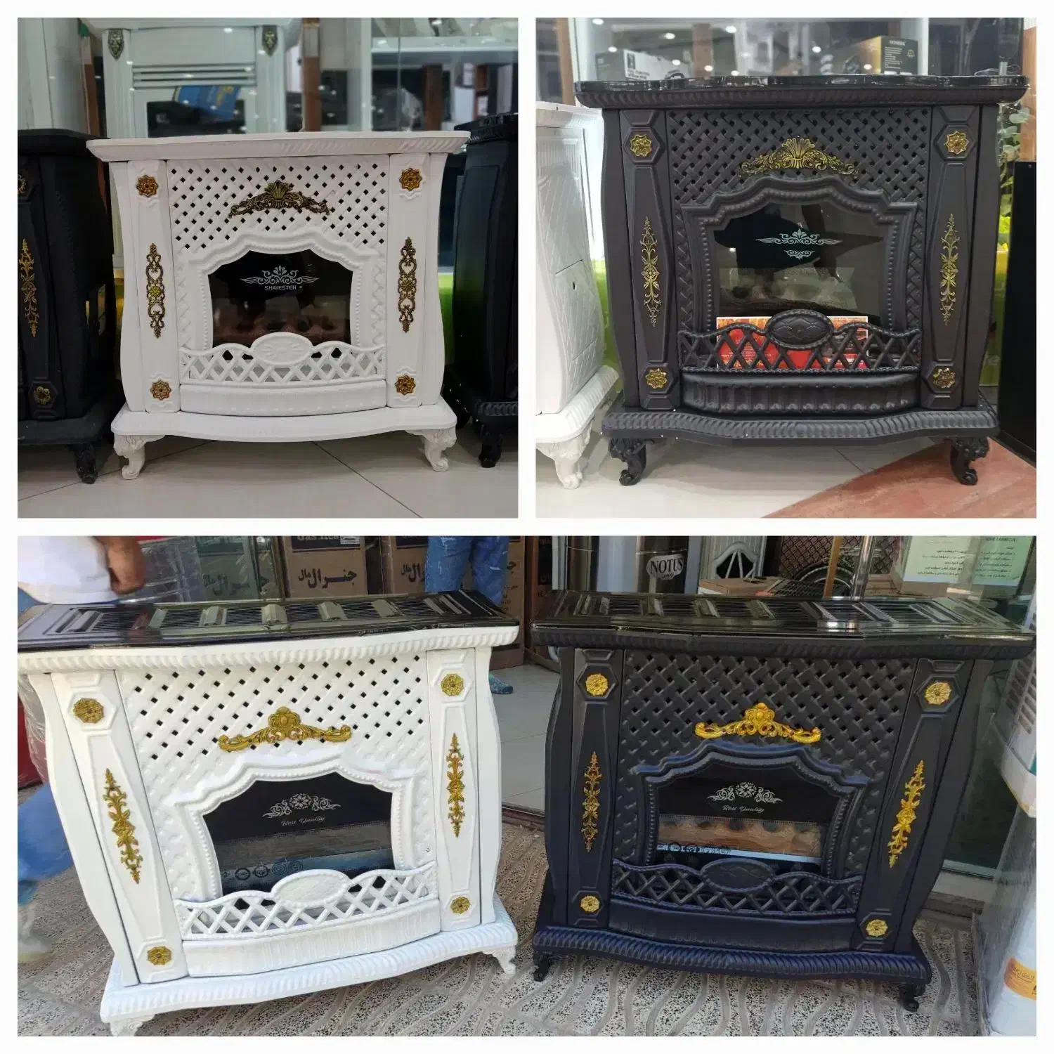 بخاری گازی شومینه بزرگ حصیری30000پایه دارباگارانتی|بخاری، هیتر، شومینه|مشهد, طلاب|دیوار