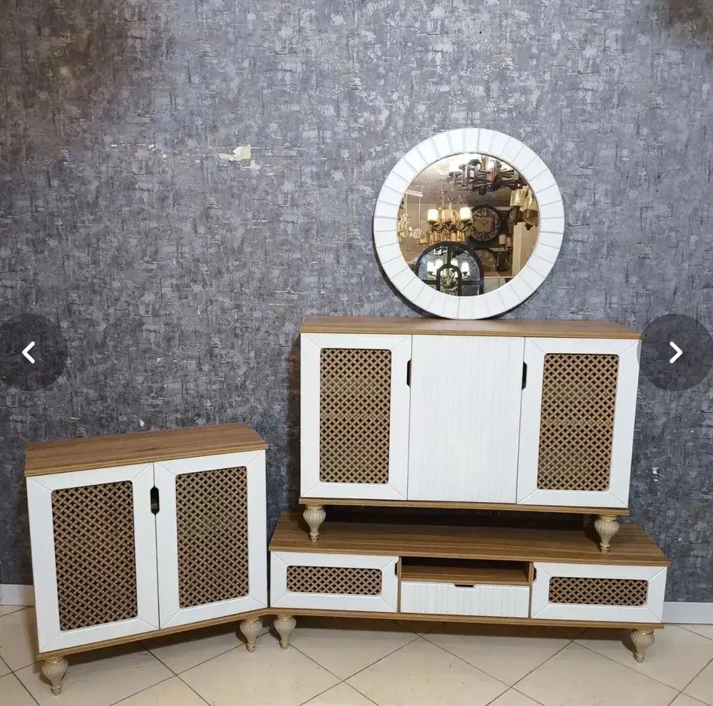 ست آینه کنسول میز تلویزیون  جا کفشی|بوفه، ویترین، کنسول|دورود, |دیوار