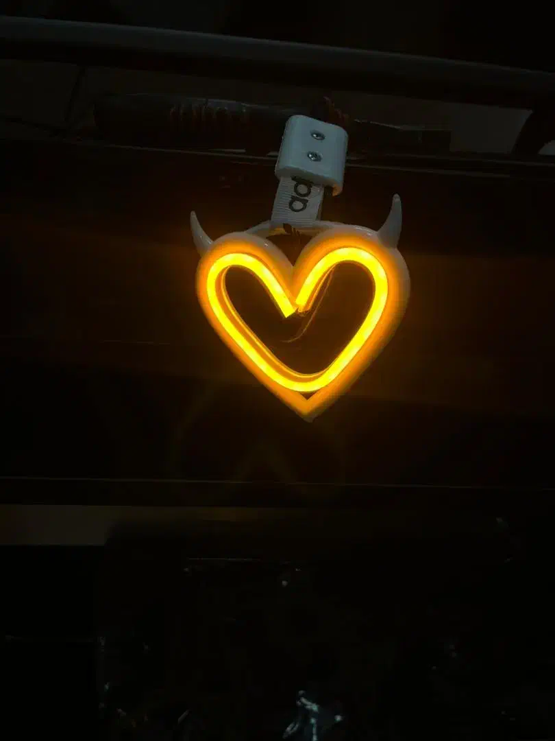 قلب آویز چراغ دار پرنور و زیبا|صنایع دستی و سایر لوازم تزئینی|نسیمشهر, |دیوار