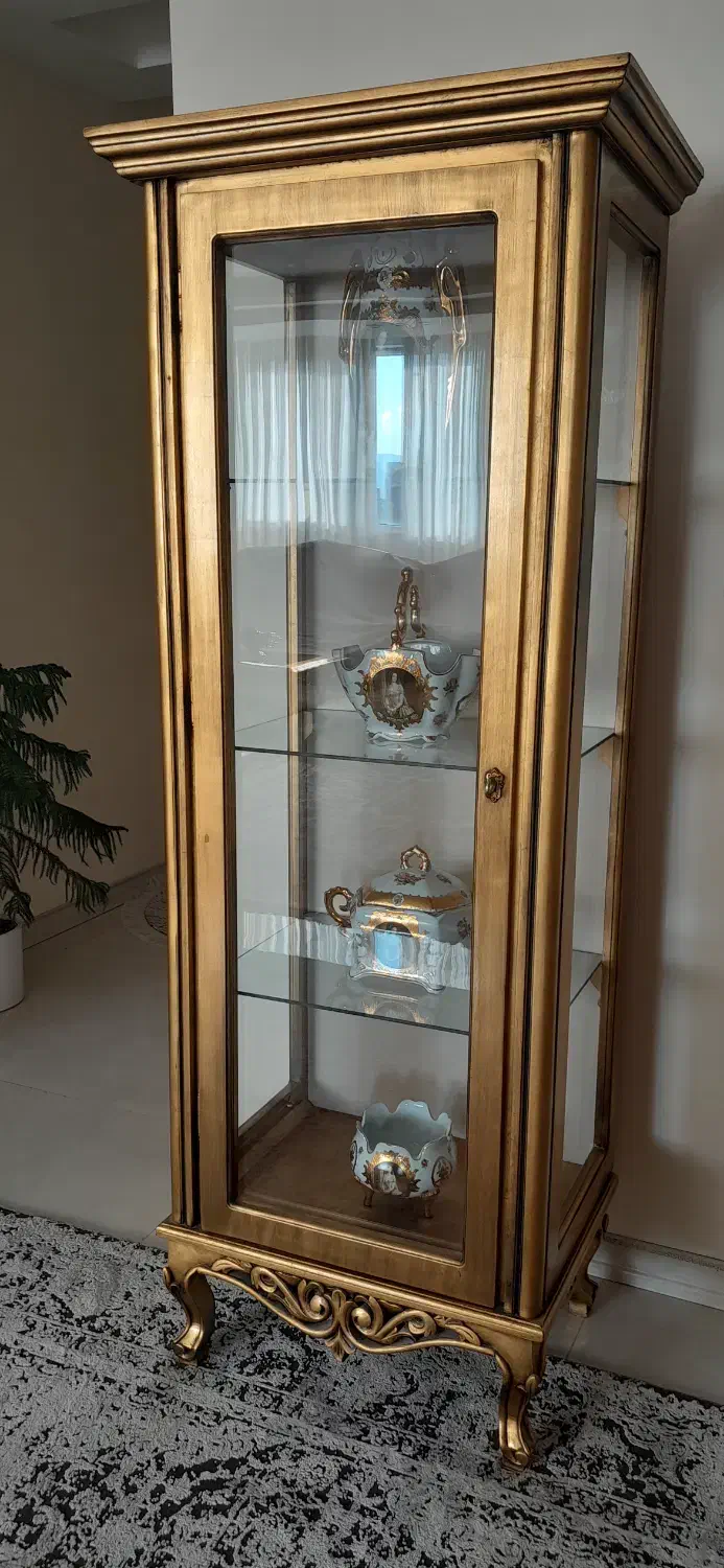 گنجه منبت تمام چوب|بوفه، ویترین، کنسول|مشهد, بهشت|دیوار