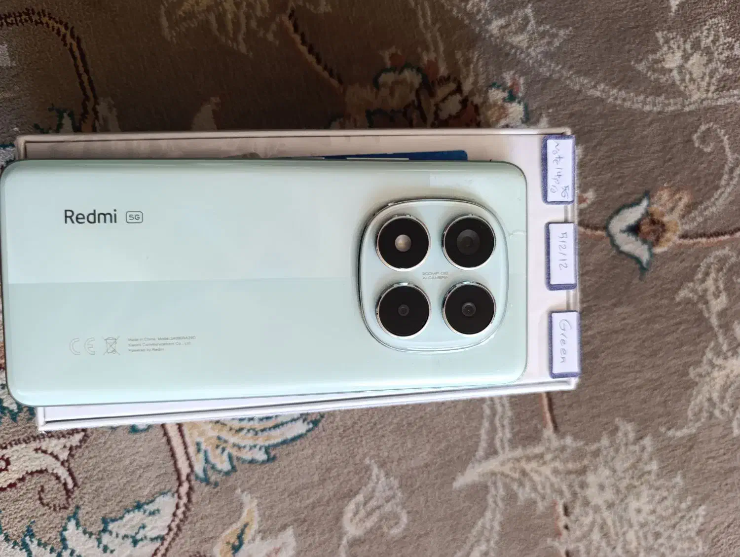 نوت ۱۴ پرو 5g رام ۱۲ حافظه ۵۱۲|موبایل|همدان, |دیوار