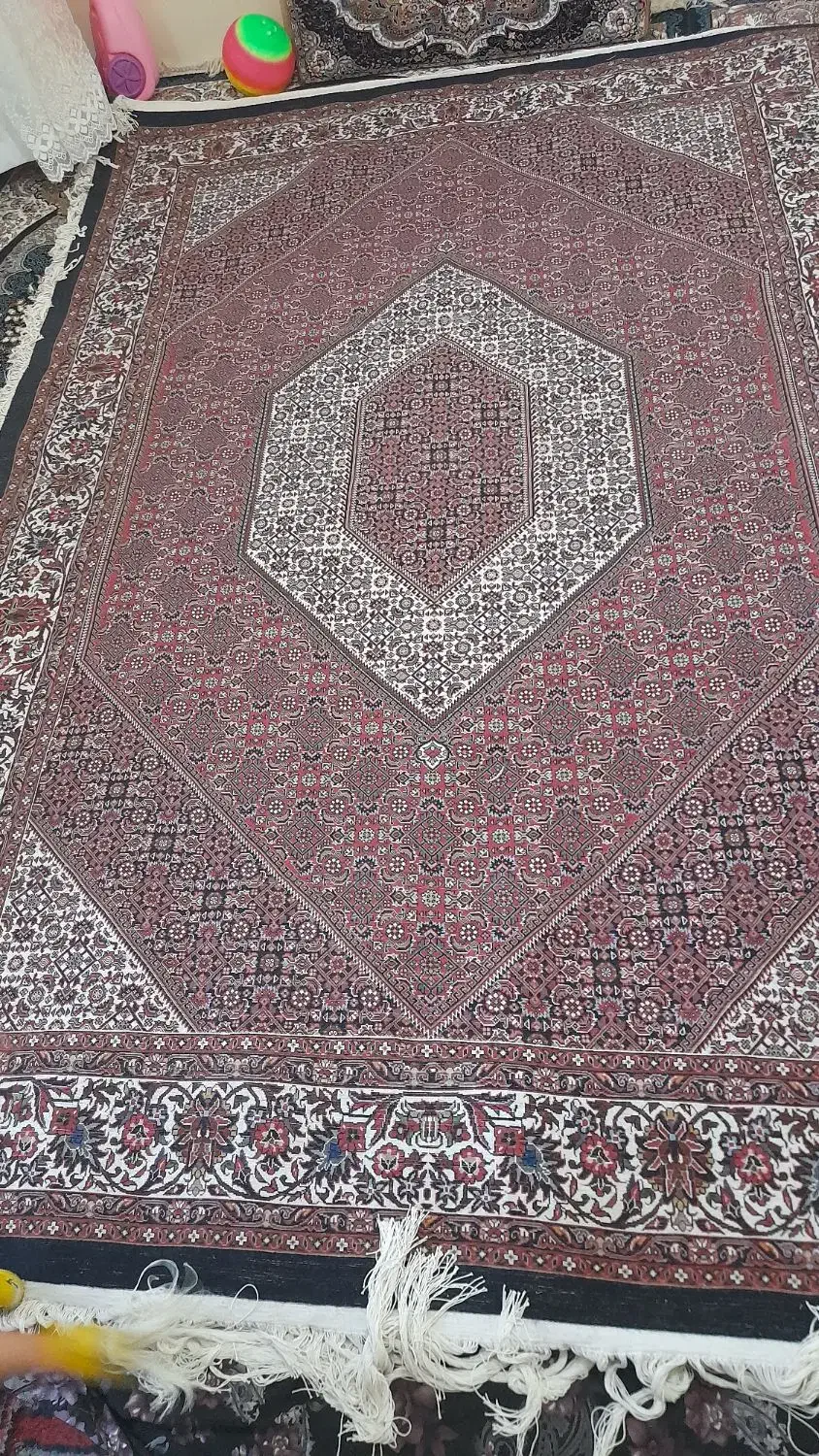 فرش دستبافت ۶متری ریزه ماهی نخش مرینوس|فرش|زنجان, |دیوار