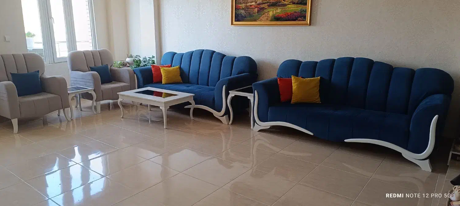 مبل ۸نفره و ۶کوسن و سه جلو مبلی،میز تلویزیون|مبلمان خانگی و میز عسلی|مهاباد (آذربایجان غربی), |دیوار