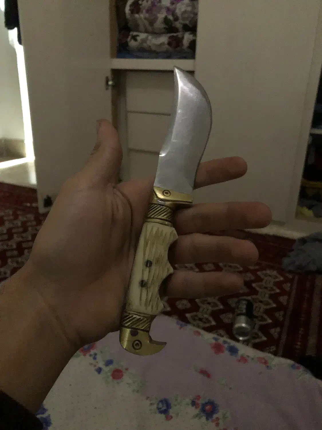 چاقو ترکمنی 20 سانت|کوهنوردی و کمپینگ|کلاله, |دیوار