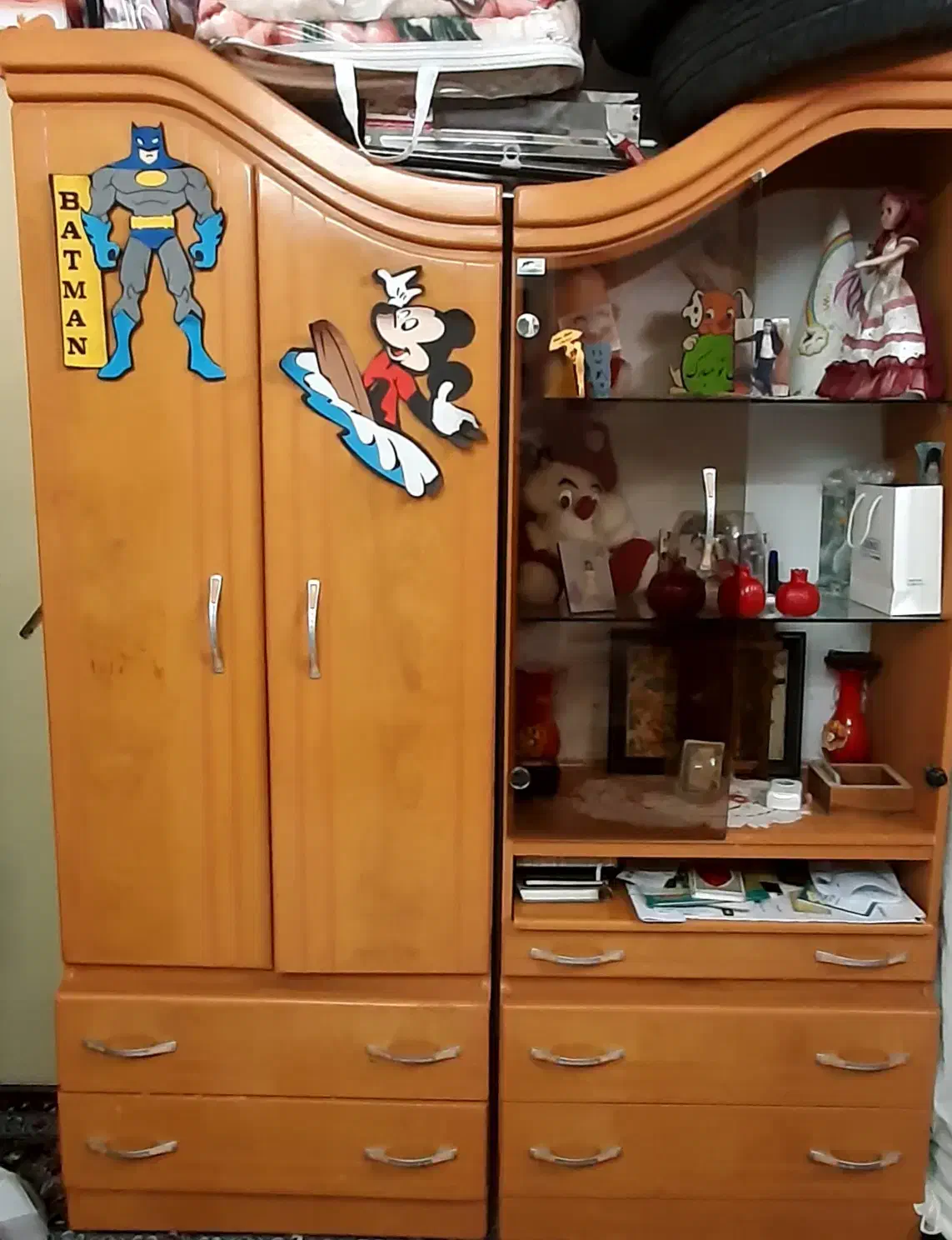 کمد کودک|جاکفشی، کمد، دراور|جهرم, |دیوار