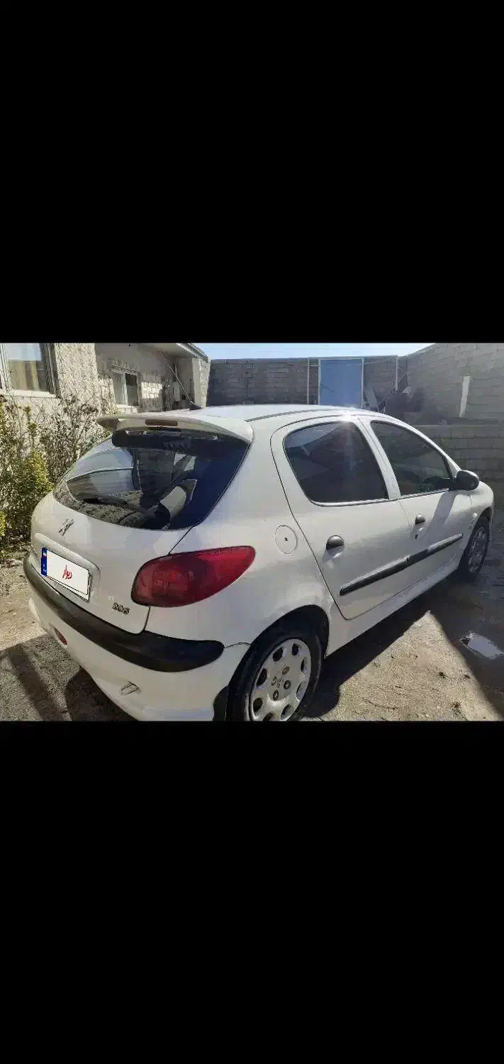 پژو ۲۰۶ تیپ ۳ سفید|خودرو سواری و وانت|اردبیل, |دیوار