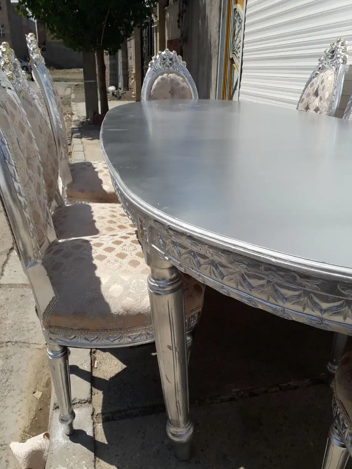 مبل سلطنتی باست غذا خوری ۸نفره مناسب جهیزیه|مبلمان خانگی و میز عسلی|اردبیل, |دیوار