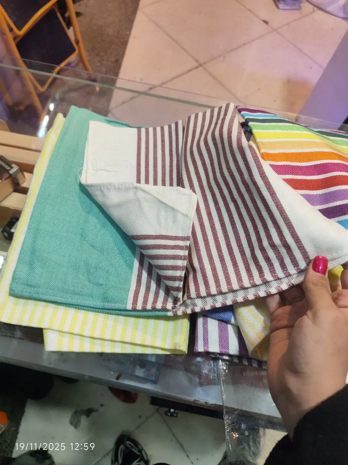 حوله اشپزخانه یزدی تک ۱۸۵ عمده ۱۵۰ جنس اعلا|سفره، حوله، دستمال آشپزخانه|تهران, کوی بیمه|دیوار